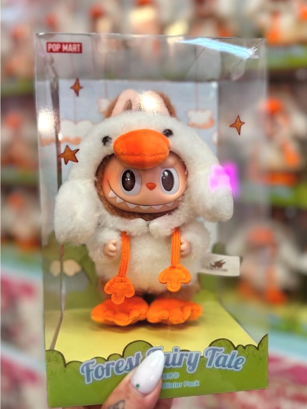 Pop Mart Forest Fairy Tale Plush Doll in White & Orange Duck